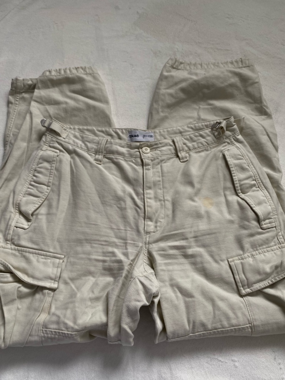 TNA Light Cream Cargo Pants